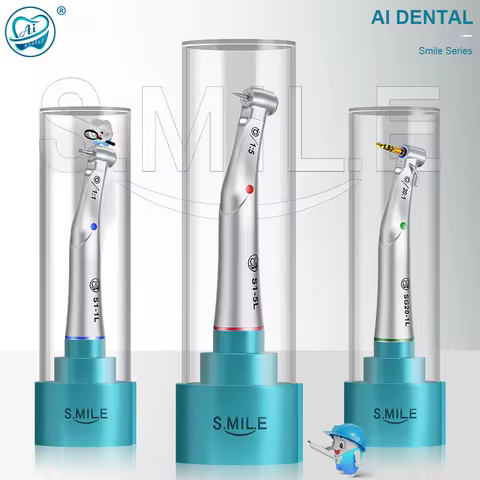 AI DENTAL New Smile Series 1:4.2/1:5/1:1/4:1/20:1 Low Speed Contra Angle Optic Handpiece E-type Moto