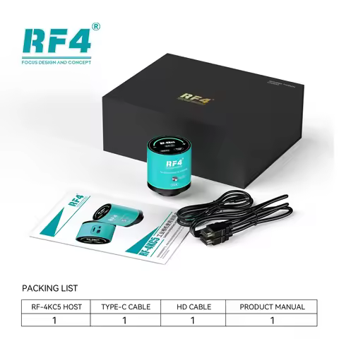 RF-4KC5 Microscope Camera,Equipped With 8.29 Megapixel Sensor,Ultra-High Definition 4K Resolution Sh