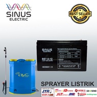 Aki sprayer listrik 12V 7.5Ah Aki VRLA SINUS 7.5-12 7AH