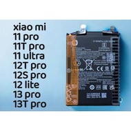 Ready Stock 100% Original BATTERY FOR XIAO MI 11 11pro 11Ultra 11T 11Tpro 12lite 12S 12Spro 12T 13T 