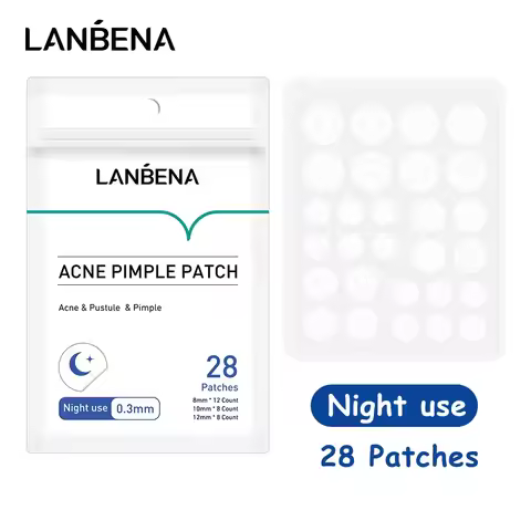 LANBENA Invisible Acne Pimple Patch Waterproof & Breathable 25/28 Patches Acne Pimple Covering Stick