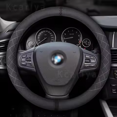 Car Steering Wheel Cover For BMW M X1 X2 X3 X4 X5 X6 X7 E46 E39 E36 E90 E92 E82 E87 E60 E70 E72 F01 