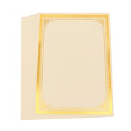 {UU61} 【Hot K】 8 Sheets Paper Gold Plated Award Paper Blank A4 Paper Diploma Paper Certificate Paper