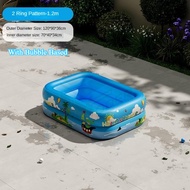 LODER 3 Ring Inflatable Swimming Pool Family Kids Pool Portable Outdoor Garden Water Play Pool