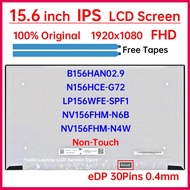 15.6" LCD Screen B156HAN02.9 N156HCE-G72 NV156FHM-N6B NV156FHM-N4W LP156WFE-SPF1 Display Matrix Pane