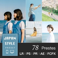 [LR] 78 Japanese-Style Lightroom Presets Work With You PR/AE/PS/LR/FCPX/DaVinci Resolve