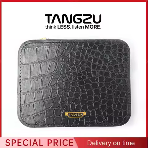 TANGZU Black Earphone Bag MAX HIFI Carrying Case Storage Accessories for IEMs Audio Adapters Eartips