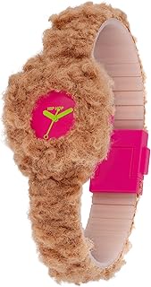 Collection Lab Teddy Hug Women's Watch with Silicone Strap and Soft Eco-Friendly Fur, Case 32 mm, Wa