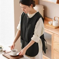 Waterproof, oil-proof and dirt-proof vest, apron, thin breathable vest, celebrity's new eating