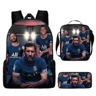| beg sekolah | beg sekolah budak lelaki ❈Football Star Messi Merchandise Backpack Primary School Ba