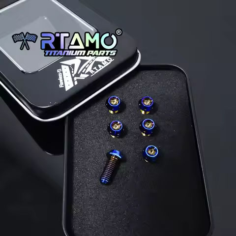 RTAMO Gr5 Titanium Steering Wheel Base Screws M5X12mm for MoMo NARDI Car Modification Bolts