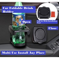 Car Cup Holder Foldable Expender Adjustable Drink Bottle Can Stand Organizer Storage Accessories