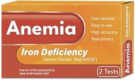 Iron Deficiency Test Kit, at-Home Iron Test Kit for Anemia. Iron Test Kit 2-Pack for Quick Response
