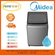 MIDEA MT740S 7KG TOP LOAD WASHING MACHINE - 2 YEARS MIDEA WARRANTY + FREE INSTALL &amp; DISPOSE &amp; DELIVERY