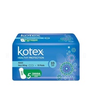 Kotex Healthy Protection Sanitary Pad Tuala Wanita Maxi Non Wing 23cm 10 Pads