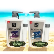 ROMANO Sea Breeze 2in1 shampoo 610g + Forest Cedar 2in1 shampoo 150g (bottle)