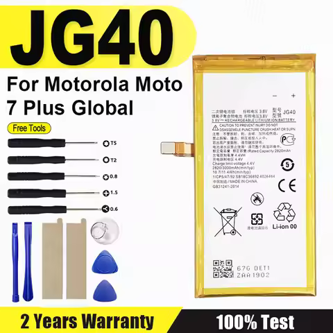 JG40 3000mAh Battery For Motorola G7 Plus G7Plus Global XT1965-3 XT1965-2 XT1965 XT1965-6 Phone Batt