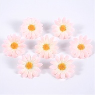 50pcs Artificial Sunflower Flowers Faux Daisy Flower Head Wedding Decorations DIY Floral Design Craf