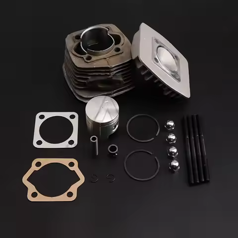 47mm Cylinder Head Set & Piston Kit Ring Fit 80CC Motorized Bicycle Bike Engine Parts Cylinder+ Cyli