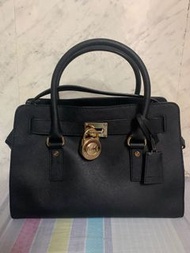 Michael Kors手挽/側揹黑色兩用手袋