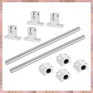 2 Pcs 8mmx150mm Linear Motion Rail Shaft Slide Guide with 4 Pcs Bearings and 4 Pcs SK8 Rail Support