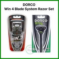 KOREA 🇰🇷 DORCO Win 4 Blade System Razor Set / Dorco Shavor