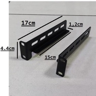 L-shaped 1 U rack mount metal 2mm thick