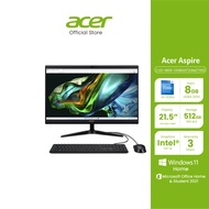 ACER Aspire C22-1800-1338G0T22Mi/T001 / 21.5" IPS / Intel® Core TM i5-1335U / 8GB / 512GB / Windows 11 Home + Microsoft Office Home &amp; Student (ออลอินวัน)