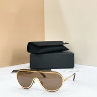 XHTM C'HH/One-Piece Conjoined Sunglasses Female A71786 Influencer Star Same Style Unique Metal Sungl