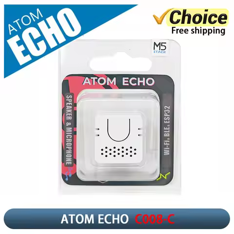 M5Stack ATOM Echo programmable Mini Smart Speaker ESP32 Voice Control Module with BLE/Wi-Fi for IoT 