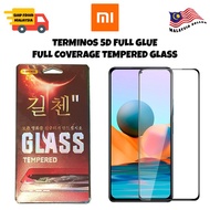 Xiaomi 10T/10TPro/9T/9TPro/K20/PocoF3/M3/X3/X3Pro/F2 Terminos 5D Full Coverage Tempered Glass