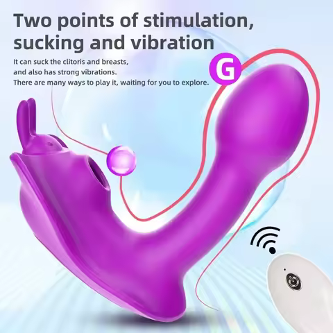Female Vibrator Dildo Remote Wearable Clitoral Vaginal Stimulator Nipple Sucking Massager G Spot Vib