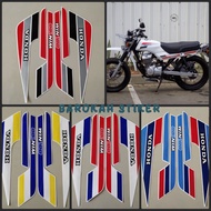 Striping Sticker Polet list motor HONDA win 100 91 1991 best quality standard body list sticker Stic