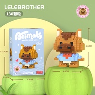 Mainan Block Model Hewan Bangunan Seri Hewan Blok Harimau Blok Hamster Nano Bricks Toys