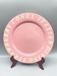日本回流 粉色 超大西餐盤 牛排盤4980