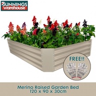 Bunnings #3321654 120 x 90 x 30cm Merino Raised Garden Bed + FREE Glove