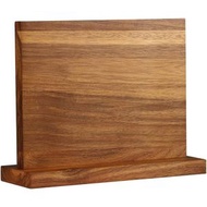 磁性刀架 - 磁性刀架 - 磁性刀架 - 餐具展示架和儲物架，雙面磁性實木刀架，木質家用刀具收納盒，磁鐵刀座，磁力廚房刀具置物架