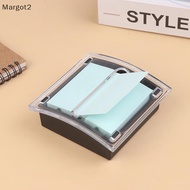 [Mrg] Sticky Note Holder Clear Color Acrylic Notes Dispenser Note Holder Sticky Notes Organizer For 