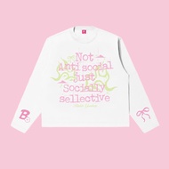 Bedda Longsleeve Boxy Fit Society White