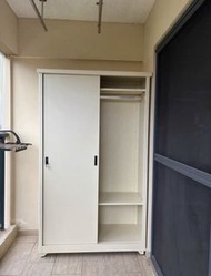 戶外陽台櫃防水防曬防潮儲物櫃推拉門衣櫃室外多功能鋼陽台收納櫃