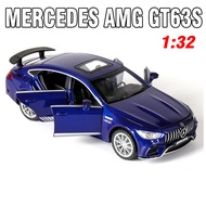 Mô hình xe ô tô Mercedes AMG GT63 bằng kim loại xe đồ chơi trẻ em có âm thanh và đèn mở các cửa