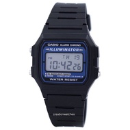 Casio Digital Quartz Alarm Chrono Illuminator F-105W-1ADF F105W-1ADF Mens Watch