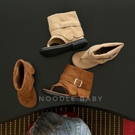 Y2K suede flip-flops for babies
