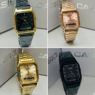 Casio AW-90H Men Analog Digital Dual Time Black Resin Band Original Watch