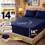 Cadar Tilam Sarung Tilam Fitted Bedsheet Cadar Getah Keliling Bed sheet Single/Super Single/Queen/Ki