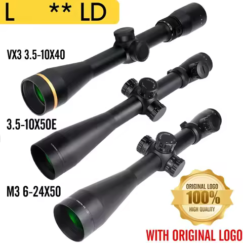 VX-3 3.5-10X40 6-24x50 3.5-10X50E Professional Tactical Optics Sight Ar15 Airsoft Rifle Scope Collim
