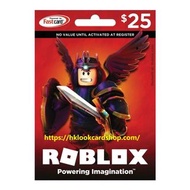 [非實體] Roblox game card 機器磚塊 預付卡 code 2000 robux (25 USD) 點數卡