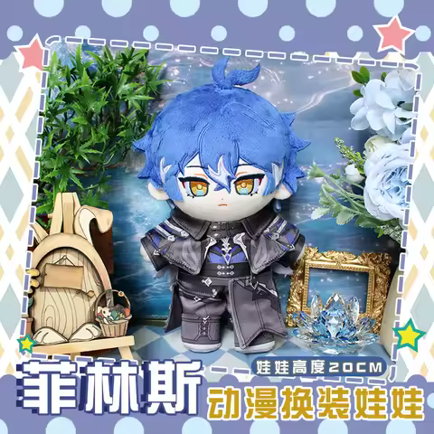 Genshin Impact Kyryll Chudomirovich Flins Peruere Arlecchino Anime Mascot Costume Plush 20cm Dolls f