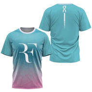 Men Sports Qui-Drying Sweatshirt New Summer Federer Tennis Badminton Outdoor Running Breathable T-Sh