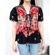 Outer / batik blouse t162j black